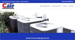 Desktop Screenshot of cairhvac.com